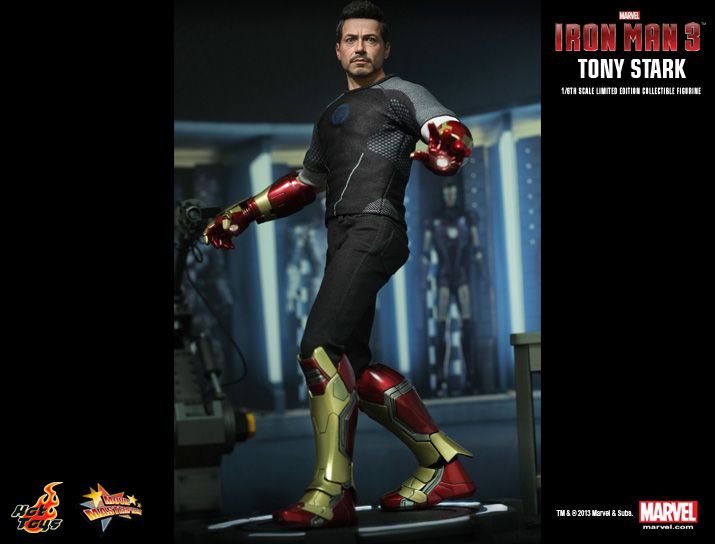 hot toys iron man 3 tony stark armor testing version