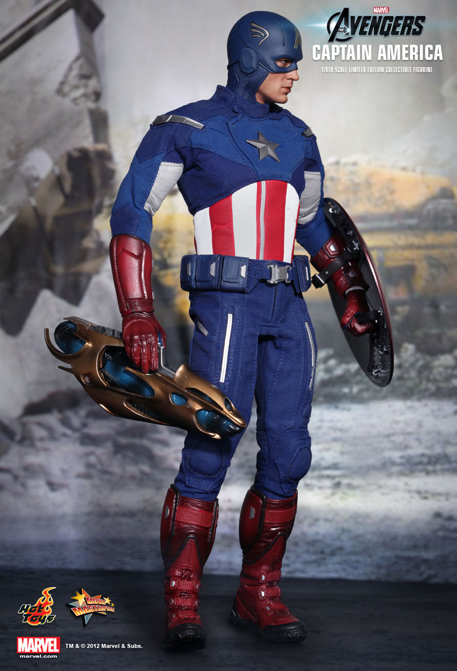 1/6 Scale Hot Toys MMS174 The Avenger Captain America Head Sculpt #2 