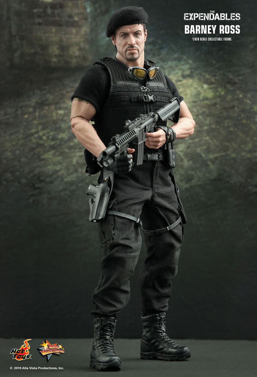 Hot Toys The Expendables BARNEY ROSS 1/6 HANDS 4