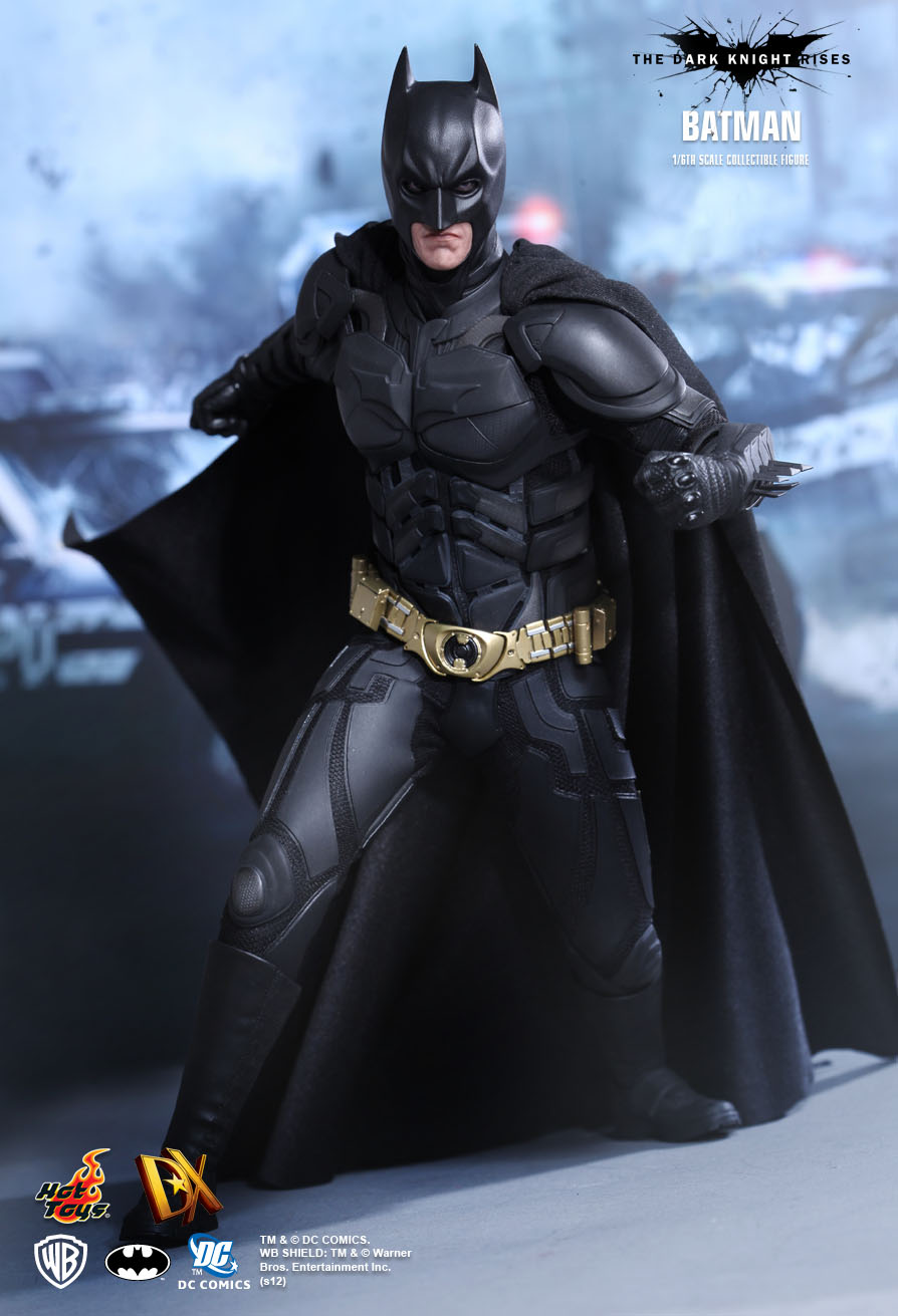 Custom Black 1:6th Scale Cape Cloak Model For 12" Hottoys HT Batman DX12 Figure 