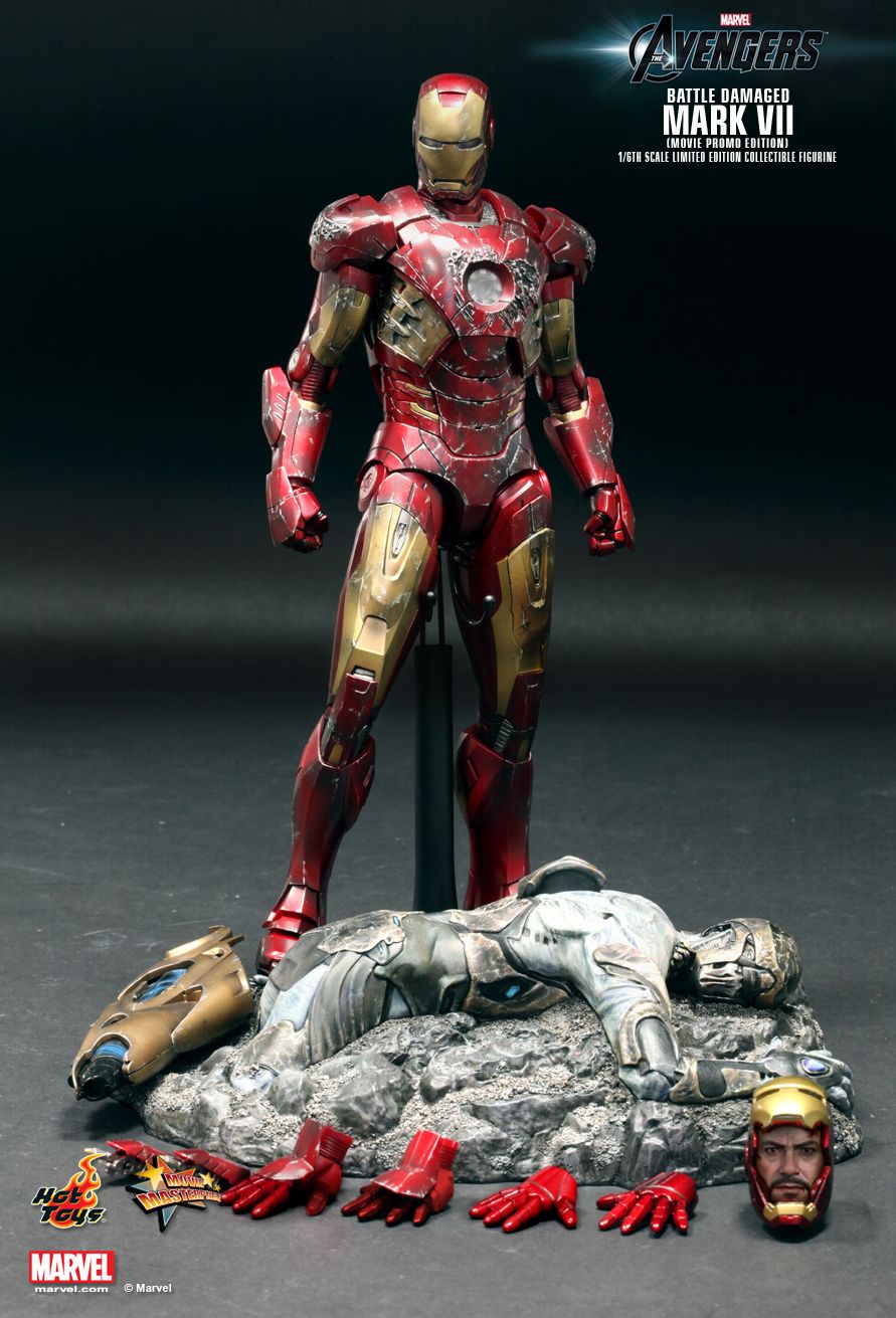 [Hot Toys] The Avengers: Iron Man Mark VII - Battle Damaged | Movie Promo Edition PD1364986345OYt