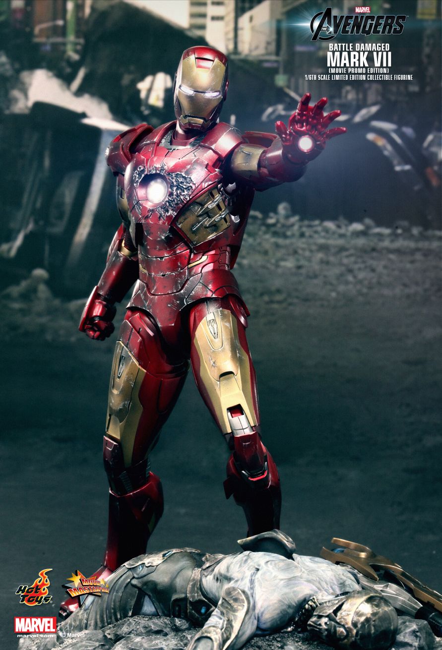 [Hot Toys] The Avengers: Iron Man Mark VII - Battle Damaged | Movie Promo Edition PD1364986362Ab9