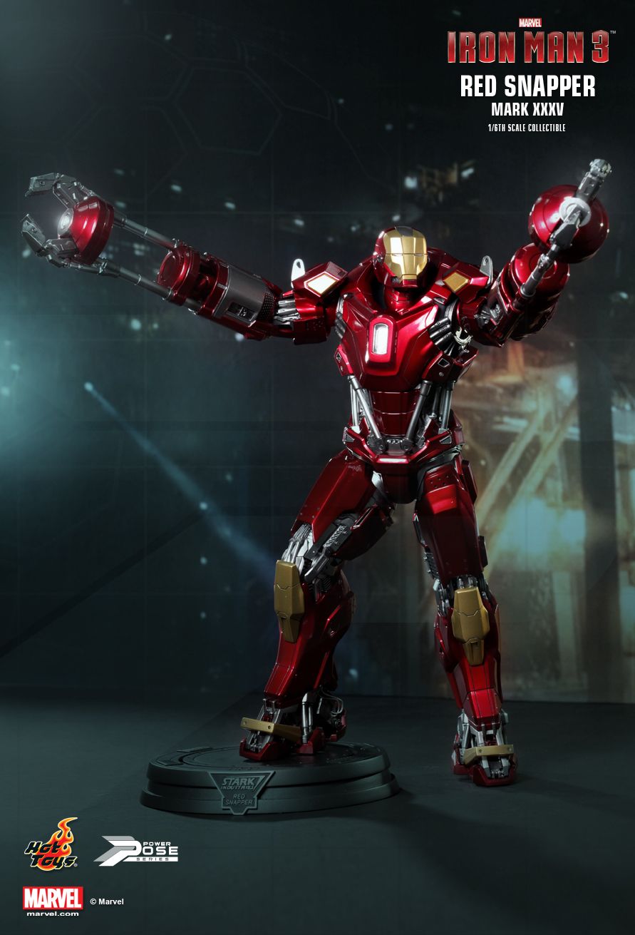 Iron Man Mark 35 Red Snapper Maßgeschneidert Minifigur Toy Marvel Avengers X1227 