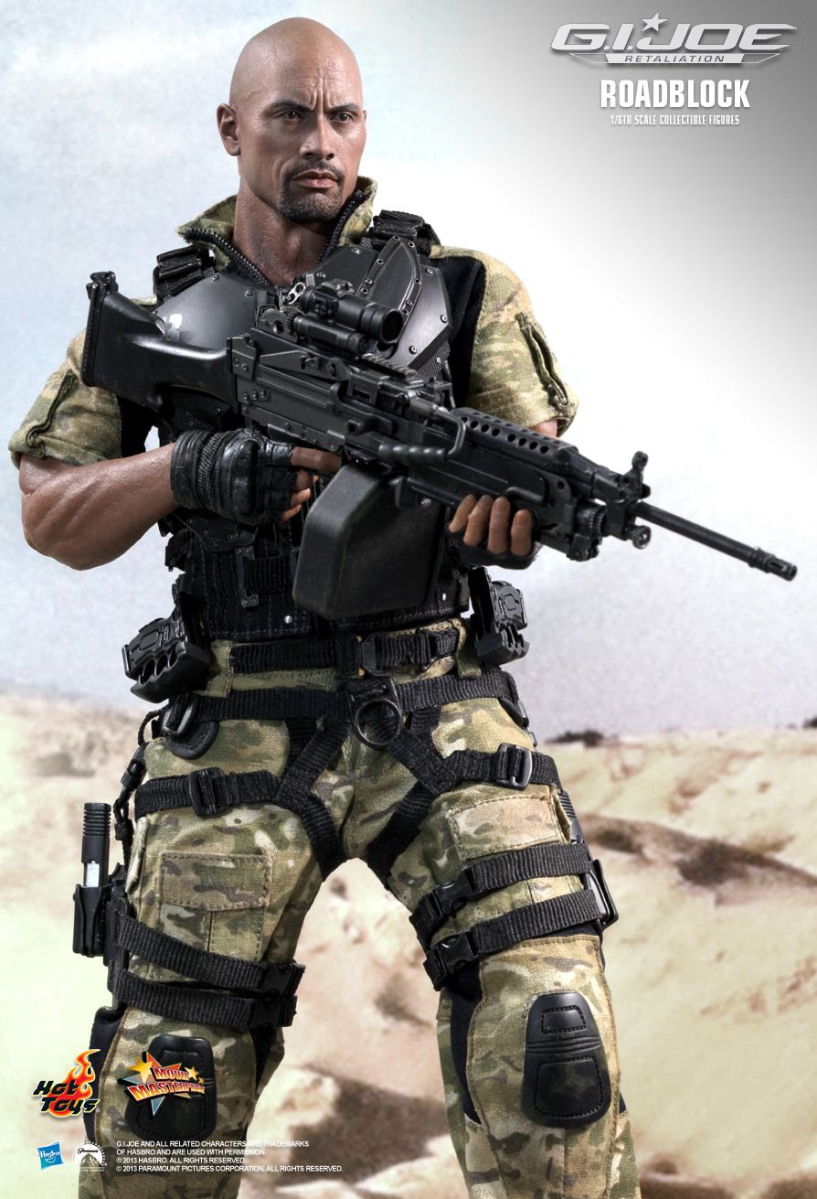 Free Ship 1/6 Dwayne Johnson head sculpt GI Joe Retaliation Roadblock Furious 8 