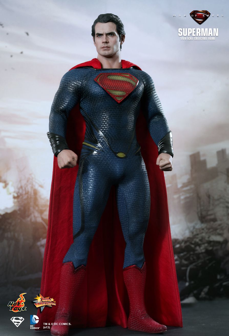 HOT TOYS MMS200 SUPERMAN MAN OF STEEL 12" 1/6 SCALE FIGURE HENRY CAVILL NEW 