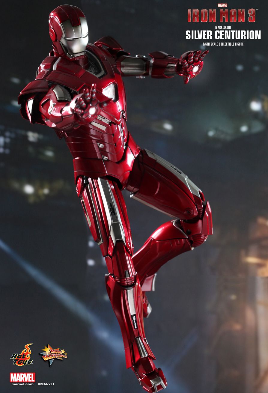 HOT TOYS 1//6 IRON MAN 3 MMS213 SILVER CENTURION MK33 MARK XXXIII FIGURE New