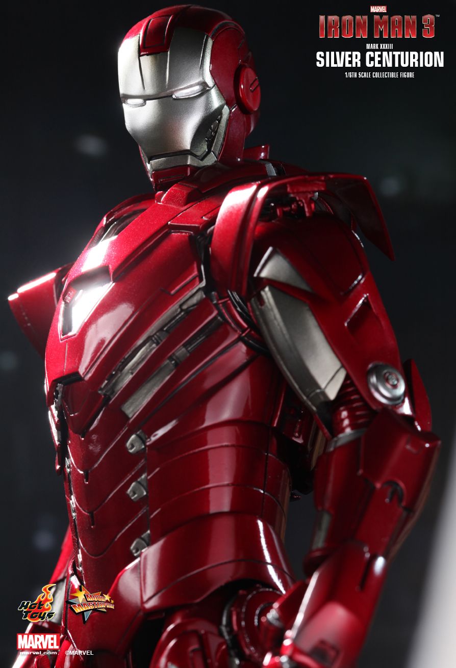 HOT TOYS 1//6 IRON MAN 3 MMS213 SILVER CENTURION MK33 MARK XXXIII FIGURE New