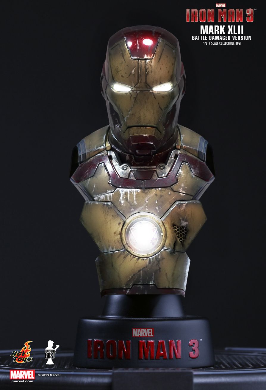 [Hot Toys] Iron Man 3: Collectible Bust - Deluxe Series 1/6 scale PD13778523678bx