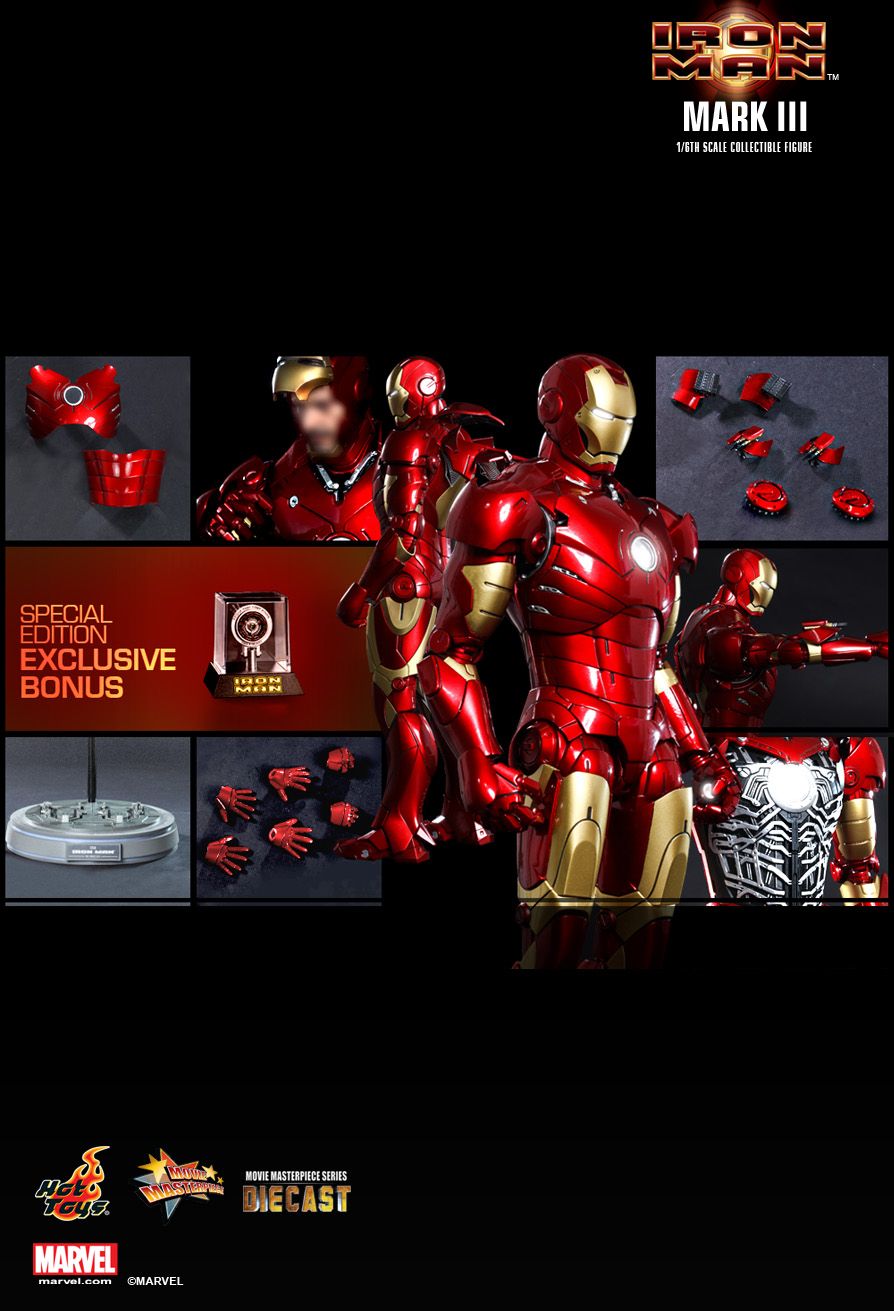 hot toys iron man mark 3 diecast