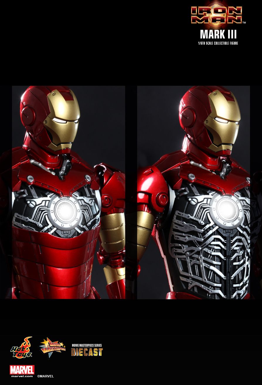 hot toys iron man mk3 diecast