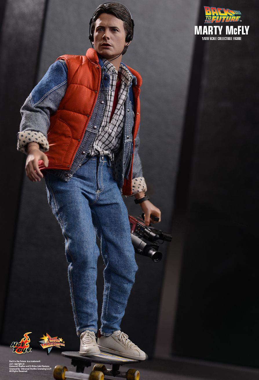Hot Toys MMS257 Back To the Future Marty Mcfly Figures 1/6 Scale Backpack 