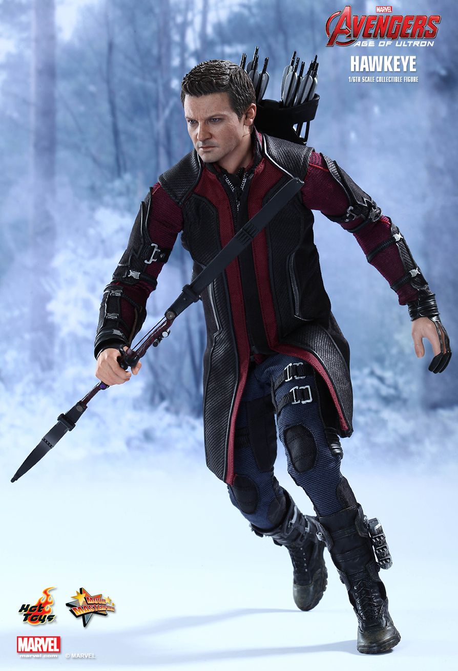 Hawkeye AOU 1/6 Scale Hot Toys MMS289 Avengers hands set 