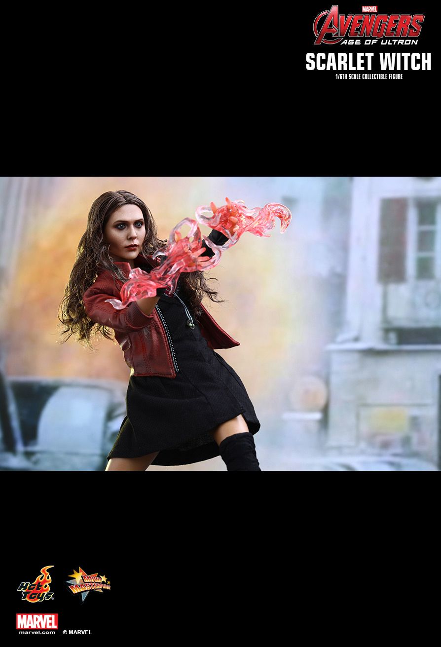 1/6 Scale  Hot Toys  MMS301 Avengers Age of Ultron Scarlet Witch Brown Boots 