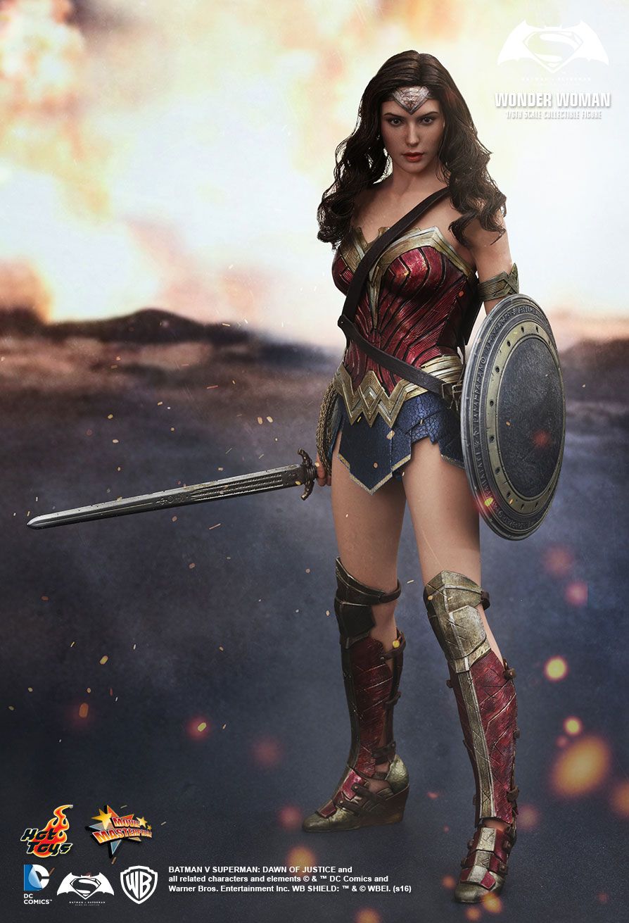 Hot Toys MMS359 Batman v Superman Dawn of Justice Wonder Woman Gal Gadot 1/6 New