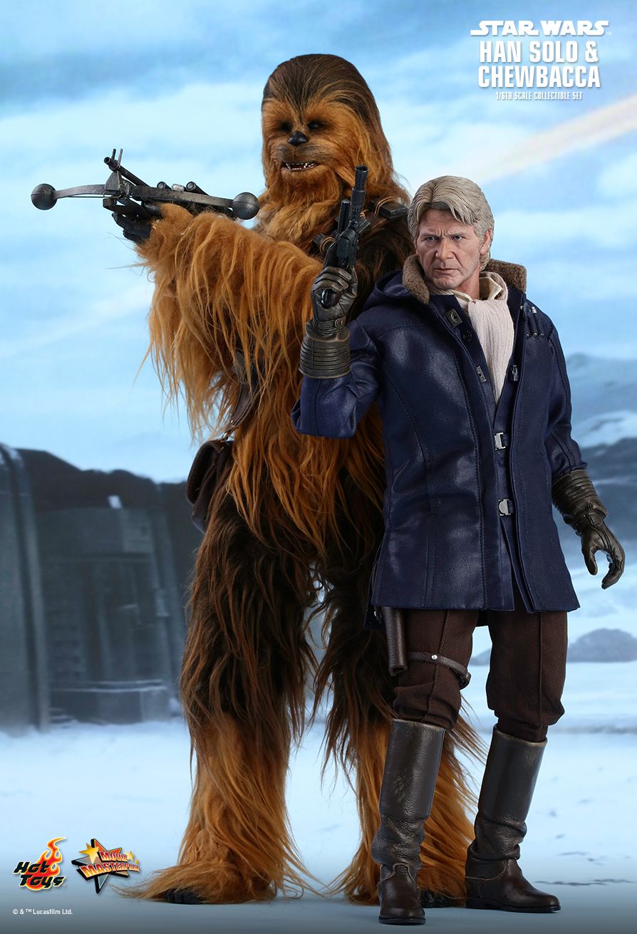 hot toys han solo and chewbacca