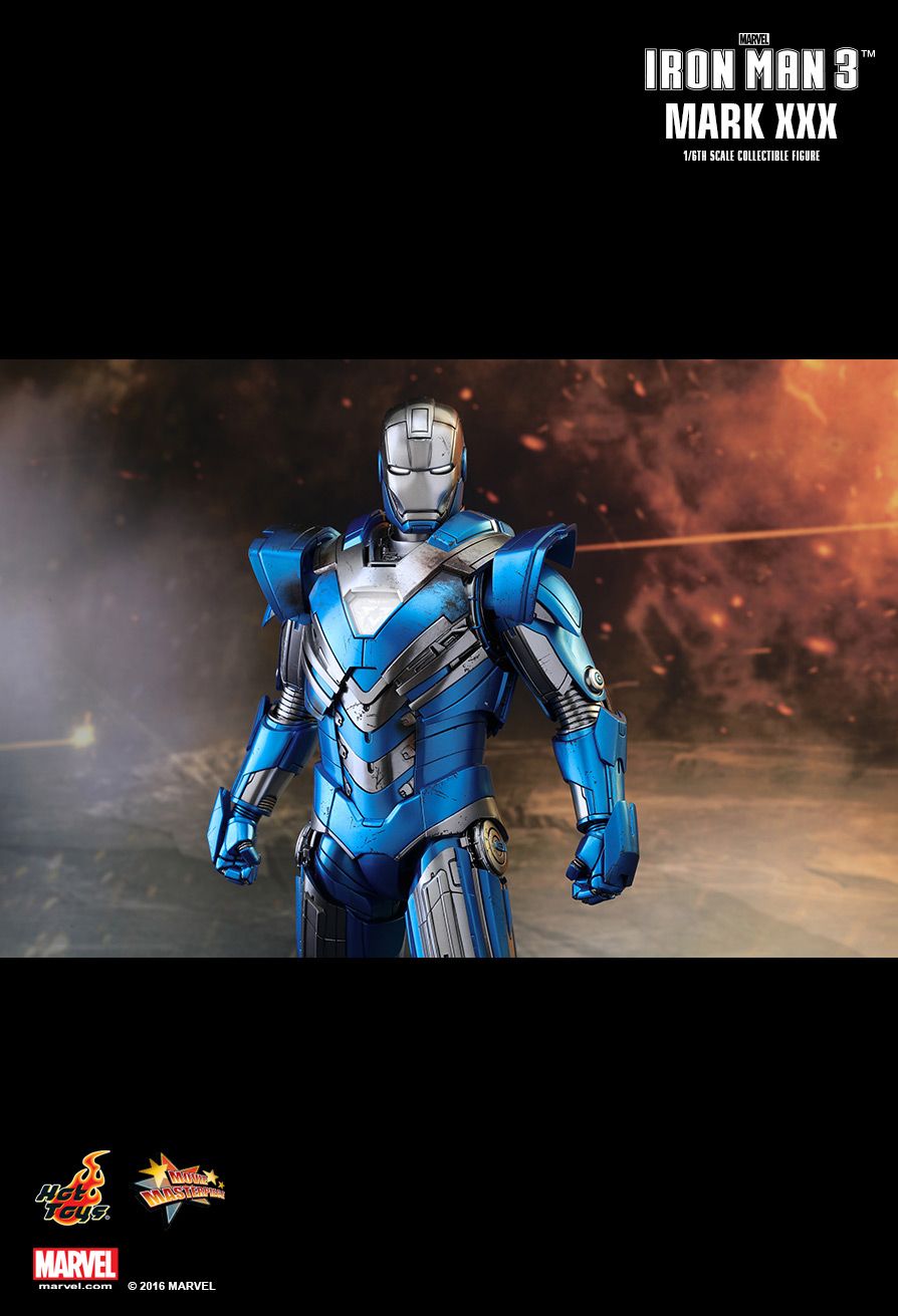 Hot Toys  Iron Man 20   Blue Steel Mark XXX 20/20th scale ...