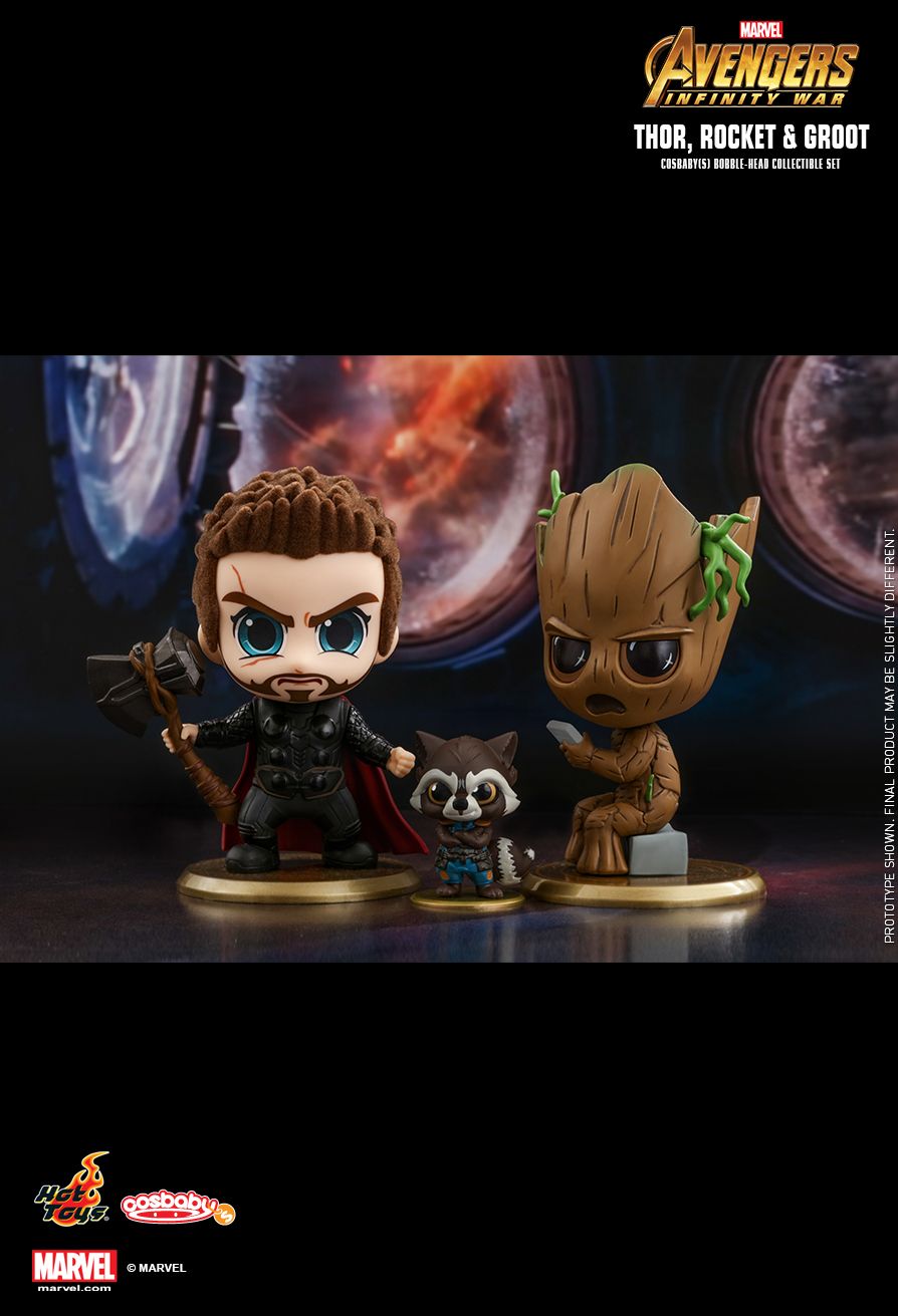 groot and rocket hot toys infinity war