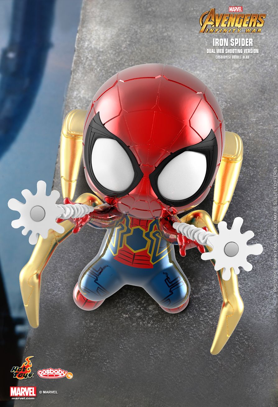 hot toys iron spider cosbaby