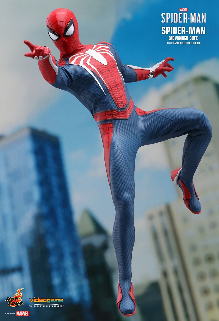 hot toys spiderman advanced suit