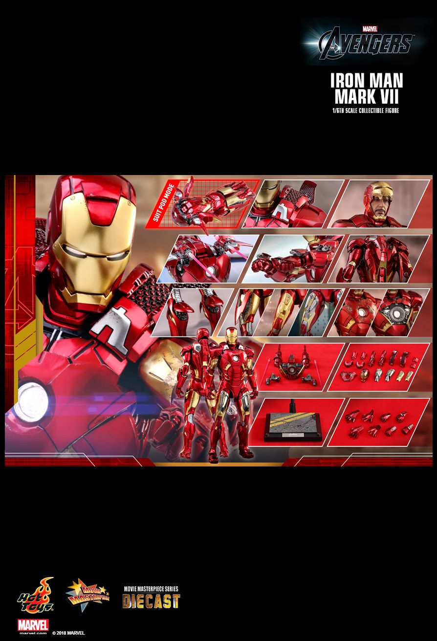 Hot Toys : The Avengers - Iron Man Mark VII 1/6th scale Collectible Figure