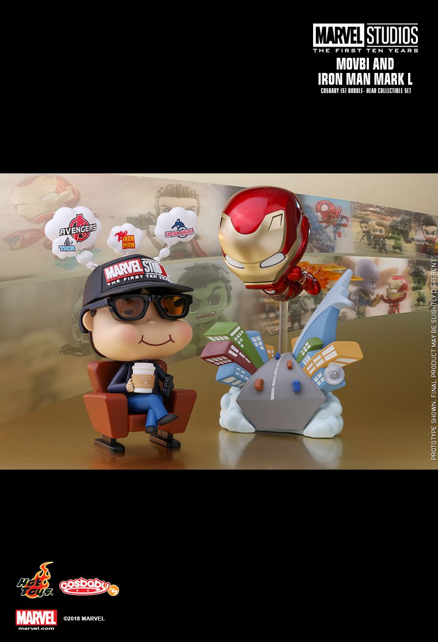 Hot Toys : Marvel Studios: The First Ten Years - Movbi and Iron Man Mark L Cosbaby (S) Bobble-Head