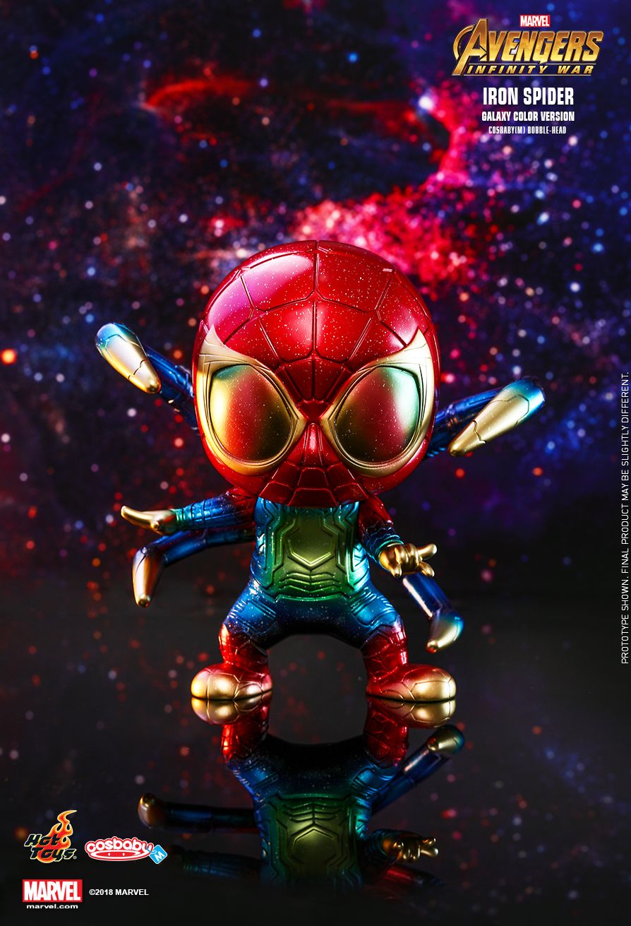 Hot Toys : Avengers: Infinity War - Iron Spider (Galaxy Color Version) Cosbaby (M) Bobble-Head