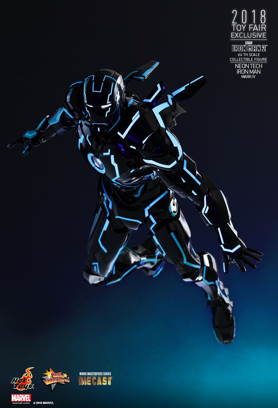Neon Tech Iron Man Mark IV 1/6th scale 