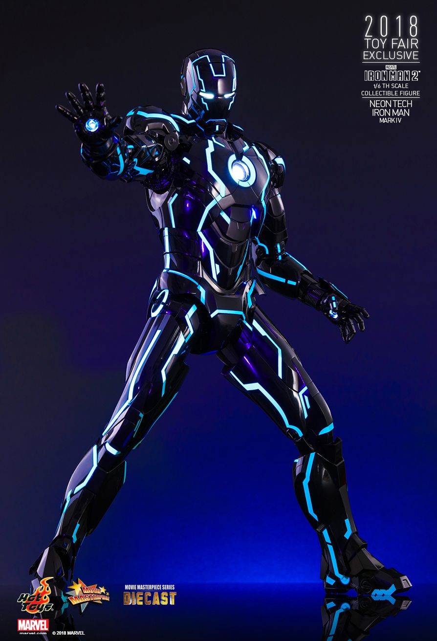 blue iron man action figure