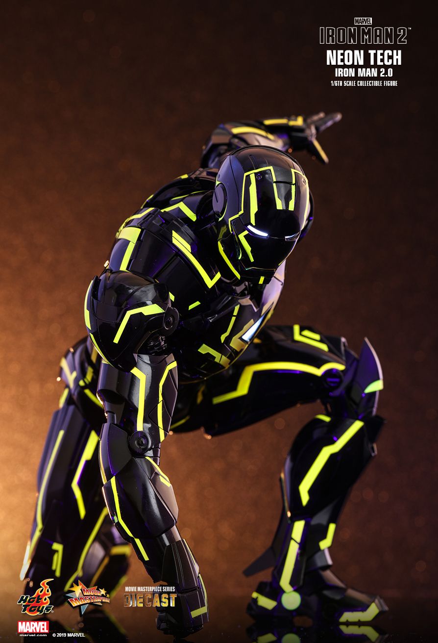 hot toys neon tech iron man