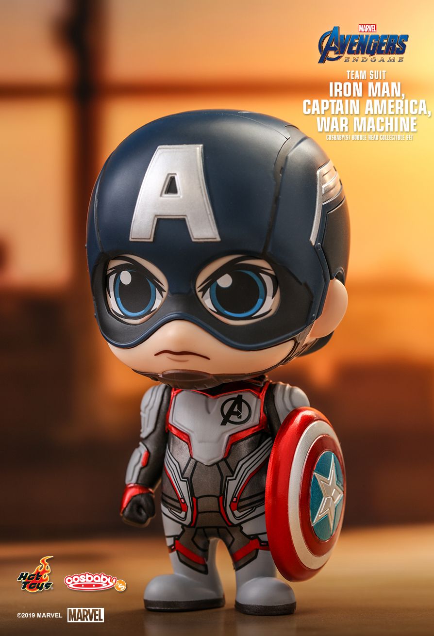 Hot Toys Cosbaby Avengers End-game Captain America Model COSB555 Figure 