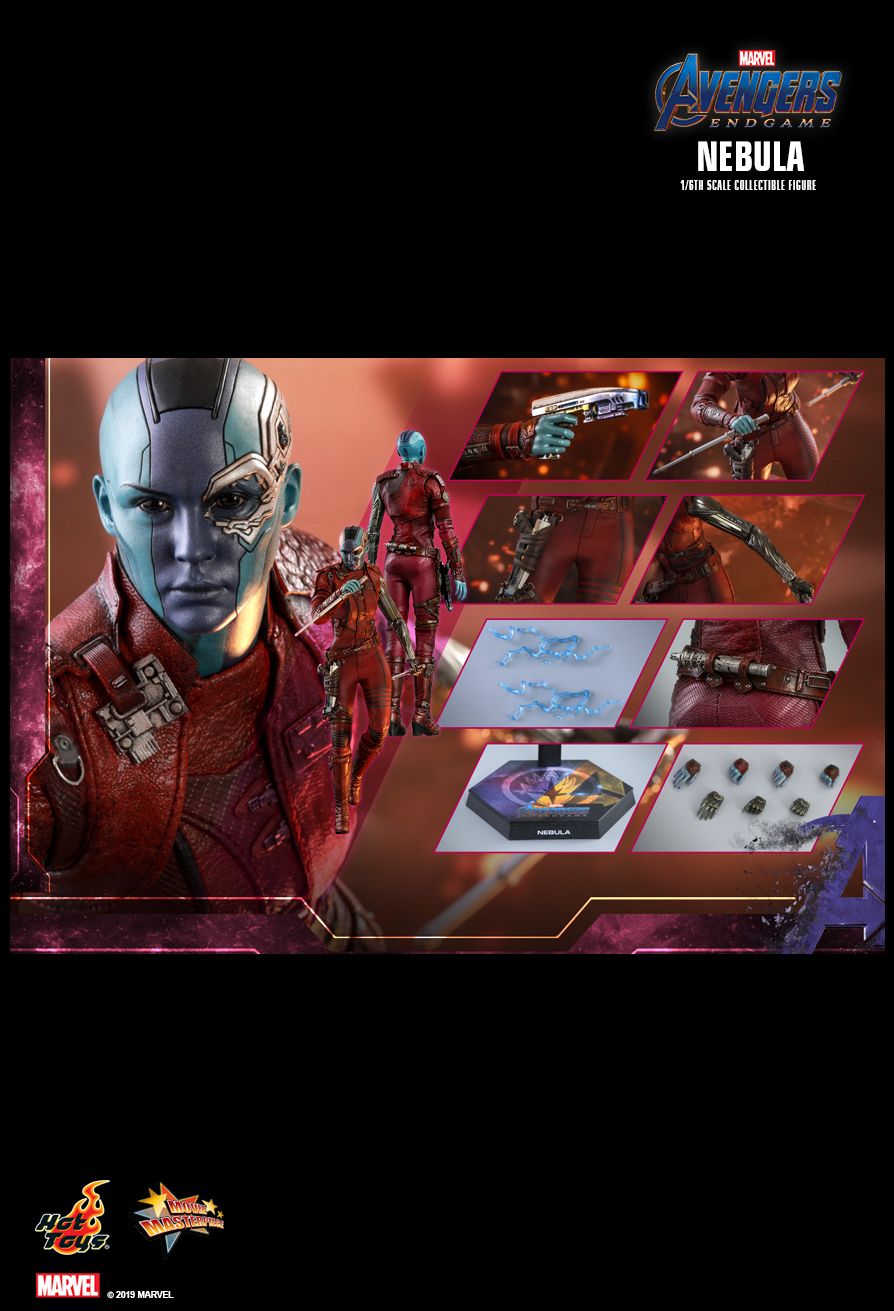 Hot Toys Nebula Avengers Endgame MMS534 Hands x 7 & Wrist Pegs 1/6th scale 
