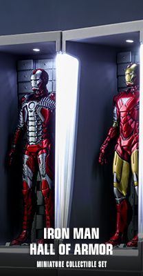 New Shin Sei Industries Diecast Hall of Armor Hangar For Hot Toys 1/6 Iron Man 
