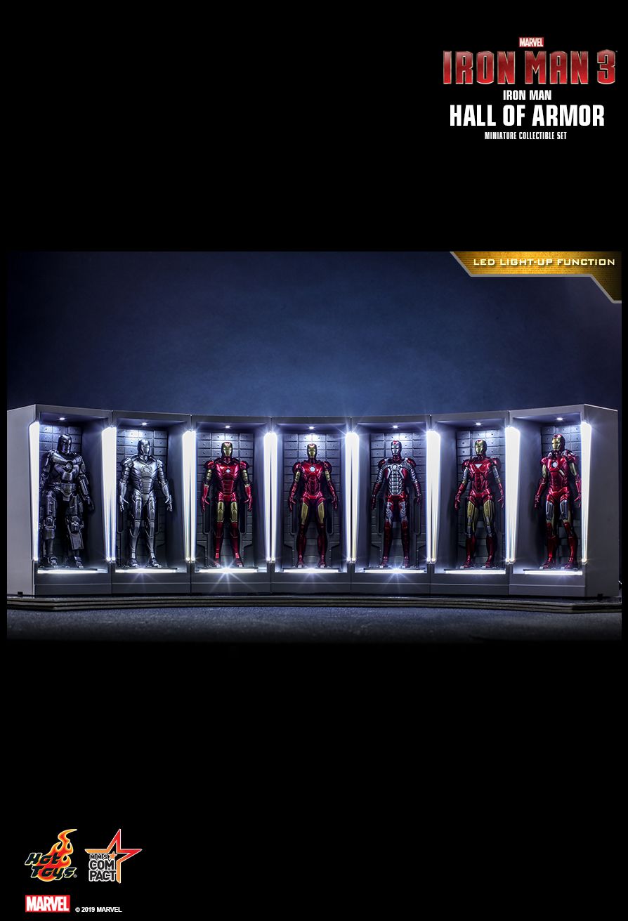 Hot Toys  Iron Man 20   Iron Man Hall of Armor Miniature Collectible