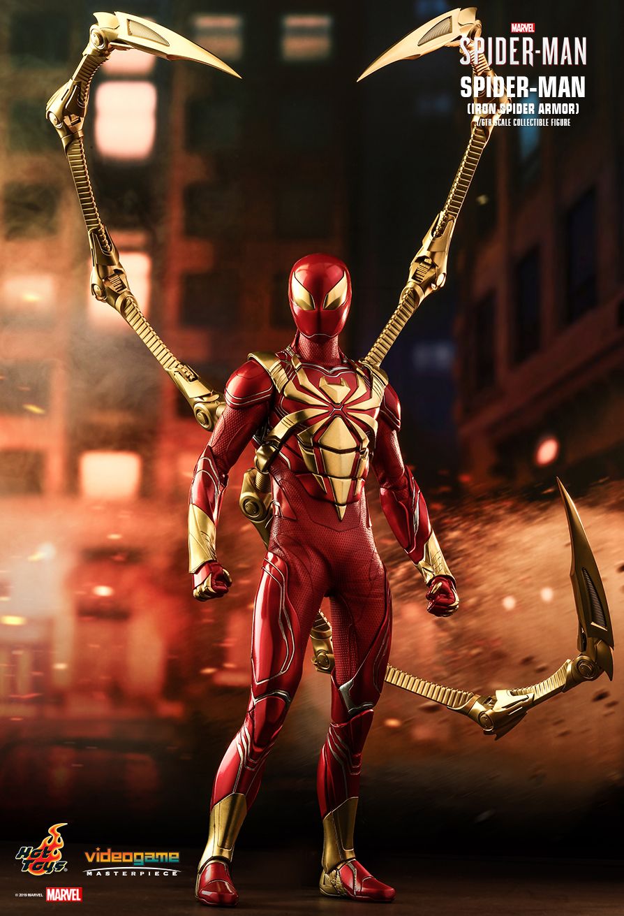 iron spiderman figure