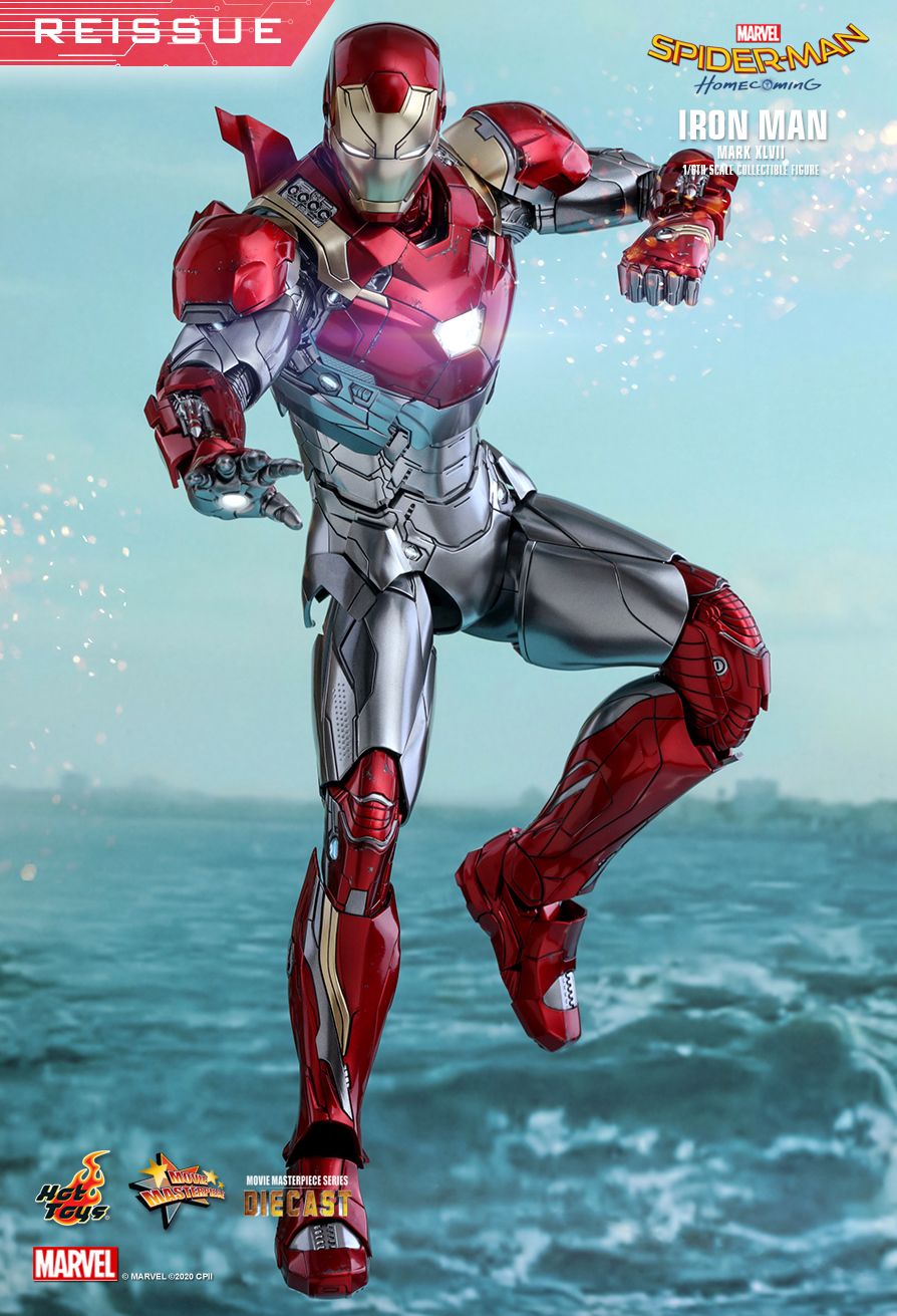 Hot Toys  Spider Man Homecoming   Iron Man Mark XLVII 20/20th ...